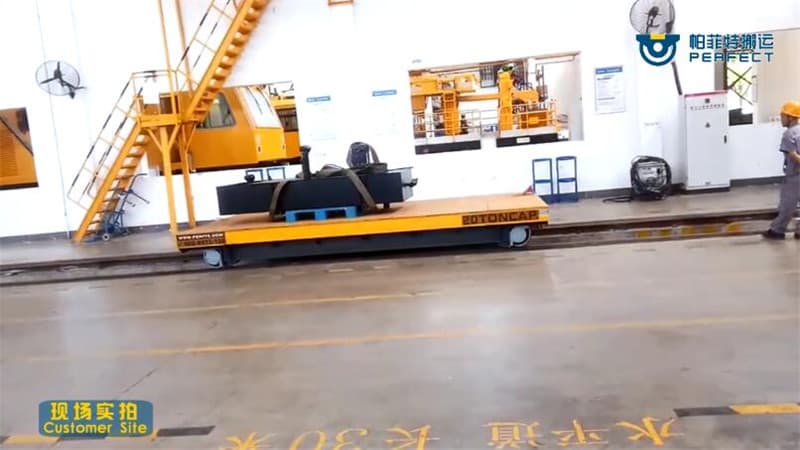 motorized die cart for construction material handling 6 tons